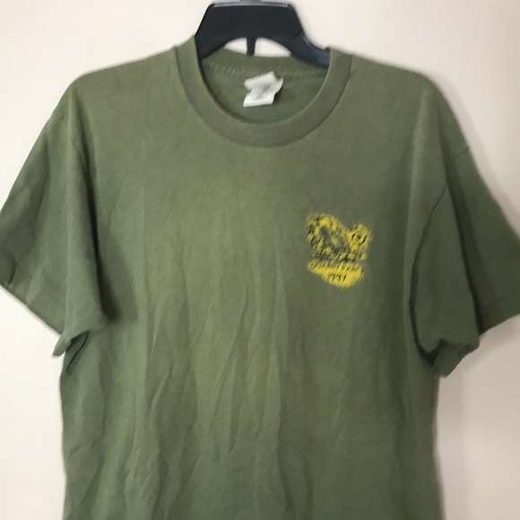 Vintage fruit of the loom heavy tag half moon beach unisex T-shirt size large - Picture 2 of 12